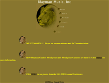 Tablet Screenshot of blaymanmusic.com